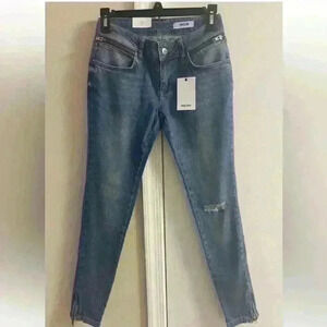 Anine Bing light wash skinny jeans luxury soft denim. Sz 27. NWT